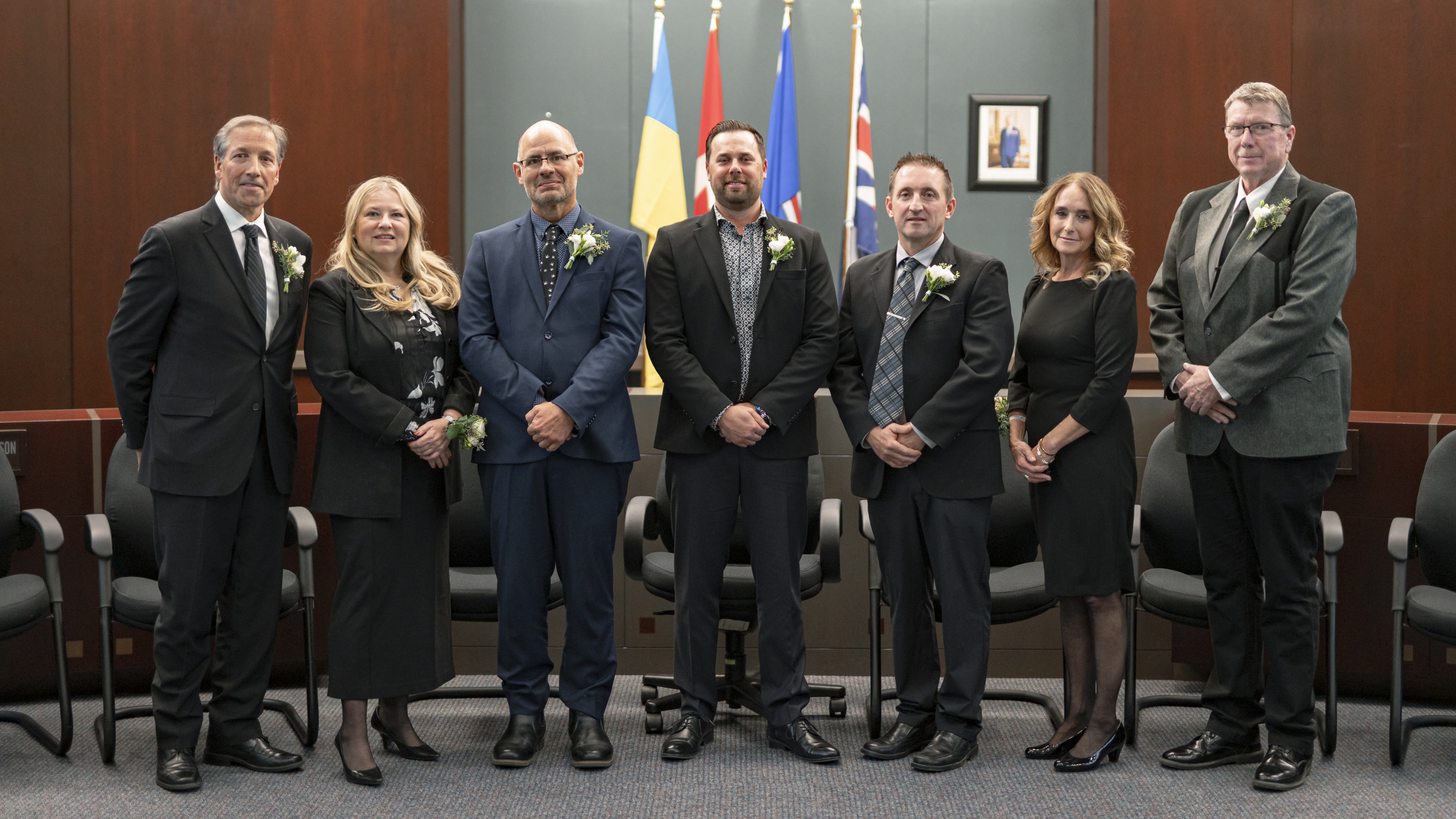 Group photo of the 2025-2029 Parkland County Council
